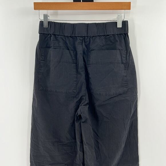 Everlane Women's High Rise Wide Leg Pull On Pants - Black - 4 - Picture 7 of 8